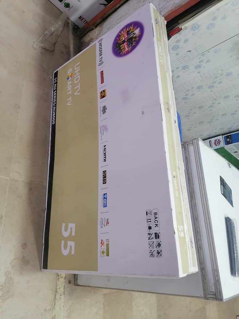 55 inch LED TVV Duble Glass with smart New Model 2024 5