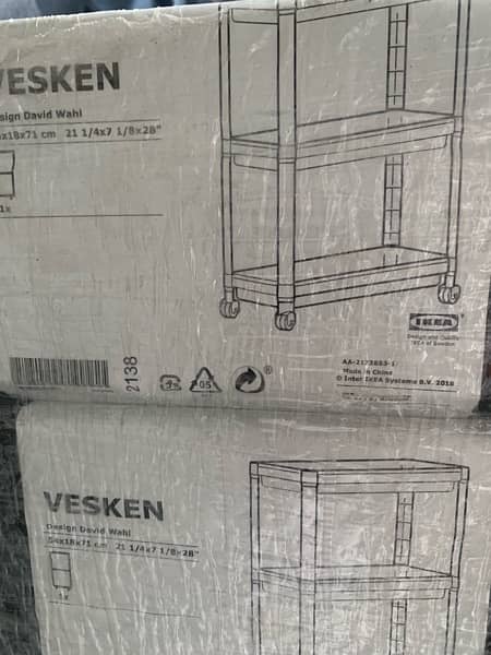 IKEA Sweden, Shelves, Trolleys, Laundary Basket, Brand NEW PACKED 13
