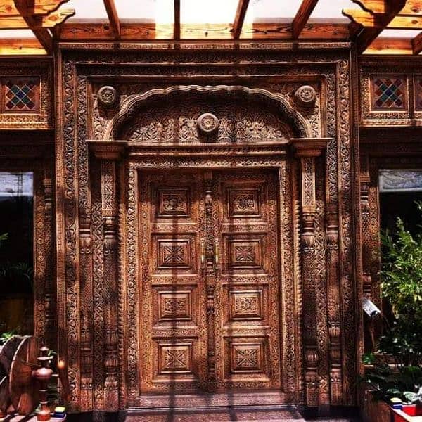 main entrance doors antique design 1