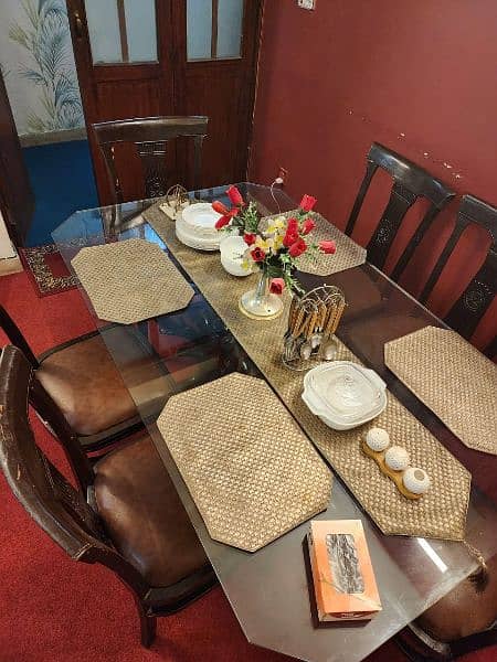 Dining table with 6 chairs 2