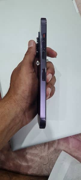 14 pro max 256gb sim active 4 months deep purple condition 10 by 10 2