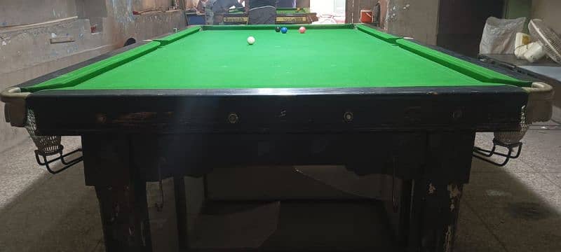 snooker table size 5+10 2