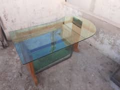 Office Table with Glass Top (10mm)