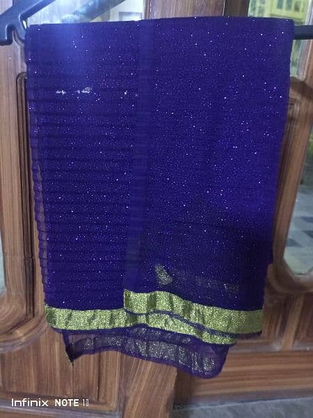 PURPLE SHORT FROCK WITH GHRARA and long dubatta 6