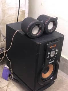Xpod speakers high bass amplifier nd 2 speakers original