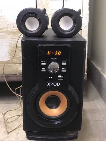 Xpod speakers high bass amplifier nd 2 speakers original 2