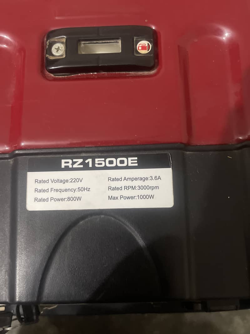 Roze Rize 1500 Generator Gas Petrol Double 7
