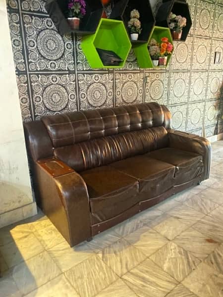 Leather Sofa Set 123 2