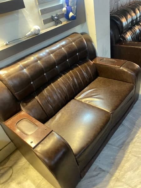 Leather Sofa Set 123 4