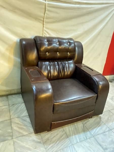 Leather Sofa Set 123 5