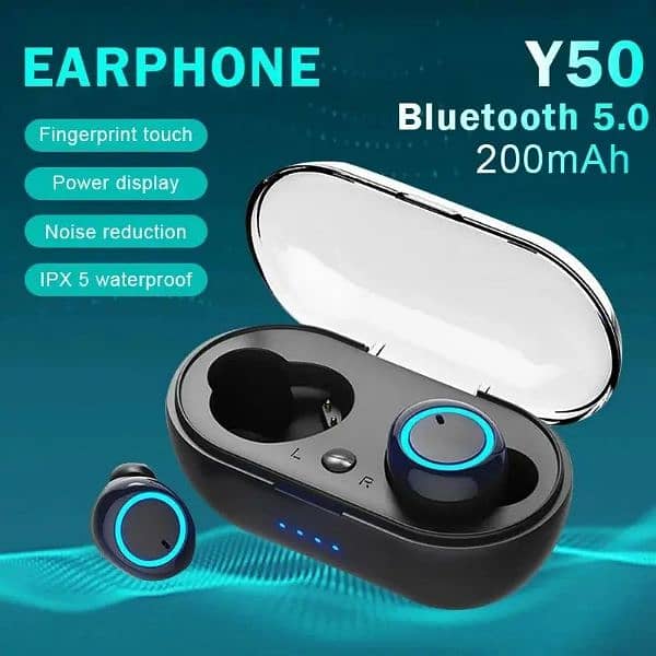 Y50 TWS Wireless Earphones | Gaming Airpods/Earbuds 0