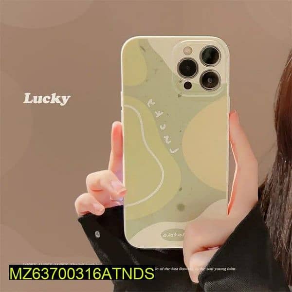 Iphone Back Case Only-Cute Lucky Green Pattern Design 1