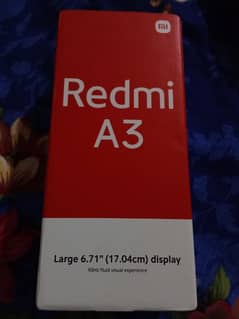 redmi A3 with one year warranty of company
