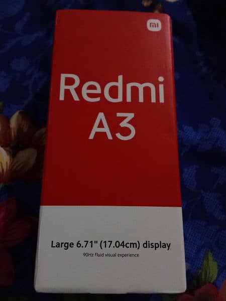 redmi A3 with one year warranty of company 0