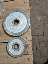 Steel Plates with Barbell and Dumbells 2