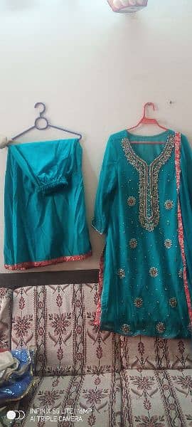Shadi wear dress for sale in large size 9