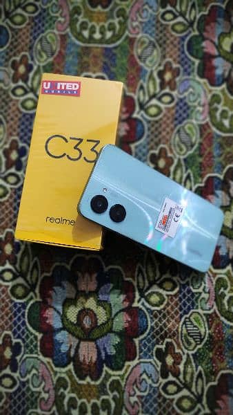 Realme c33 for sale with box and charger 0