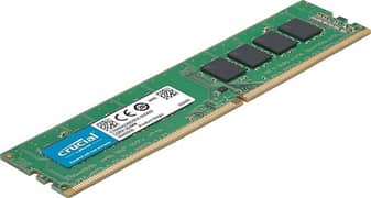 Crucial RAM 4GB DDR4 2400 MHz CL17 Desktop Memory CT4G4DFS824A Green/B