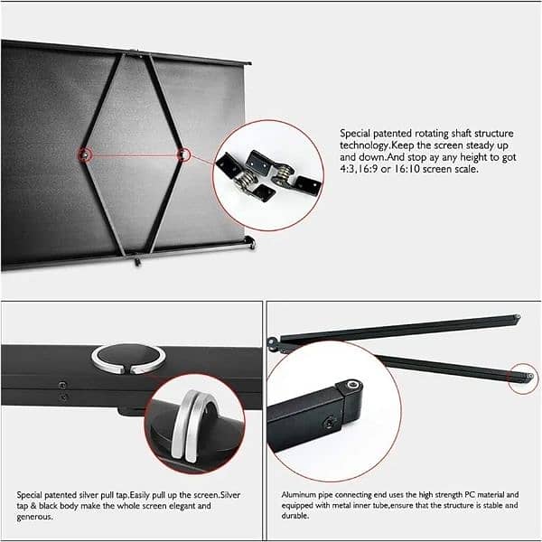 tabletop 52" projection screen 3