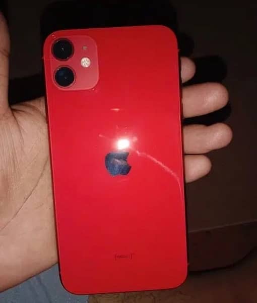 iphone 11 red color 64 gb nonpta jv with original charger 0