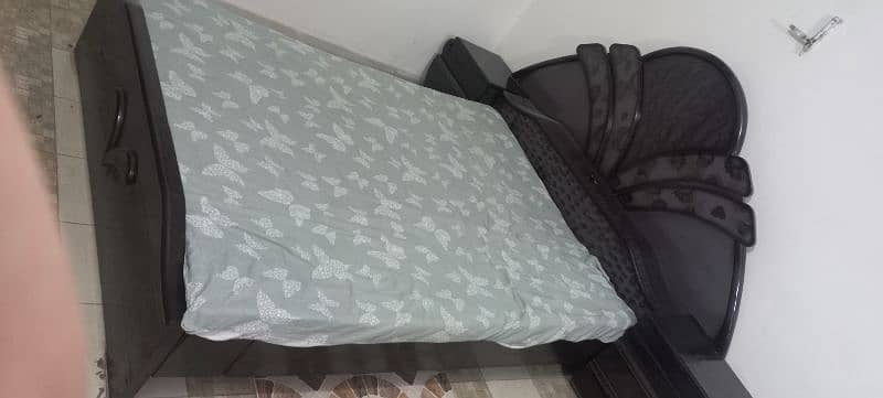 Double Bed With Side Tables & Mattress 4