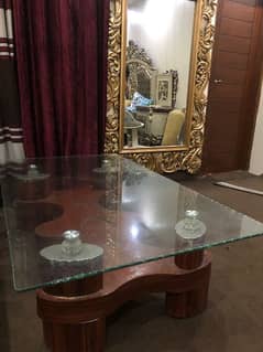 Center Table - Good Condition - Tempered Glass - Glass is Good