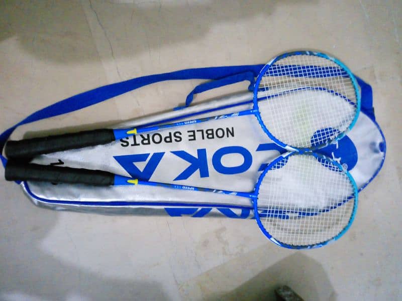 Imported badminton excellent condition| Coka rackets | Less used | New 2