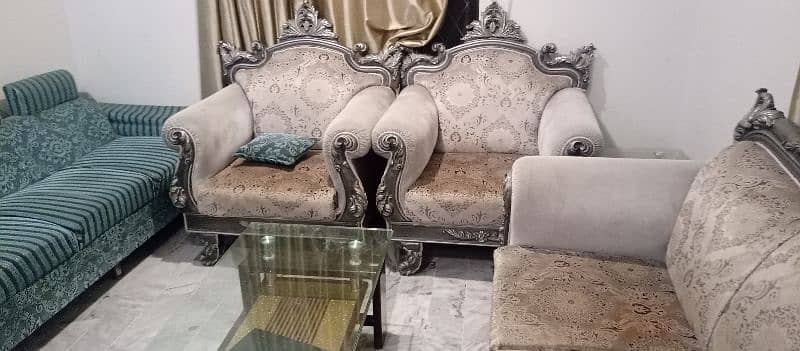 7 seater 2 sofa sets for sale 3