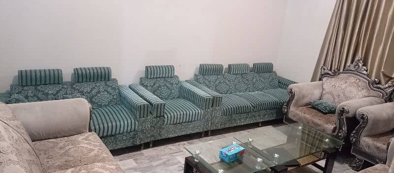 7 seater 2 sofa sets for sale 4