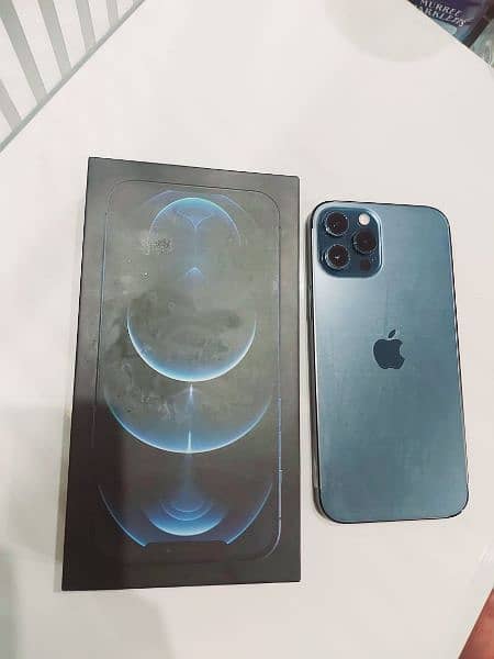 PTA APPROVED Iphone 12 pro max 128 GB box 0