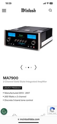 Mcintosh Amplifier MA7900 stereo with Dac