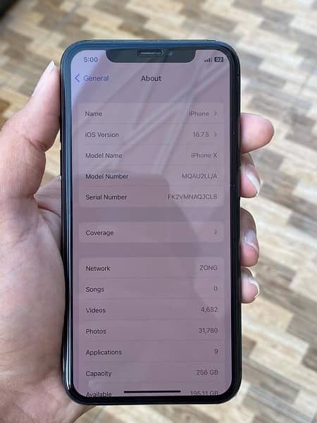 iphone x 256gb pta approved with box 7