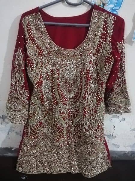 heavy embroidery work  only one time used  newly condition with work 1