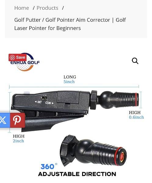 Golf Laser Pointer for Putting 2