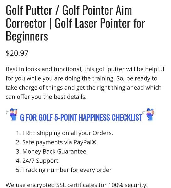 Golf Laser Pointer for Putting 4