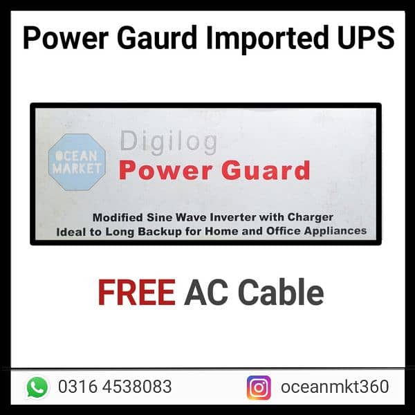 Power Gaurd UPS / Inverter / Modified Sine Wave UPS 9