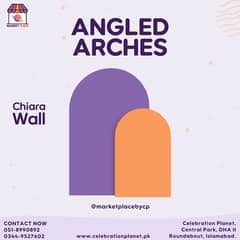Angled Birthday Decoration Arches - Chiara Wall (Set of 2) 0