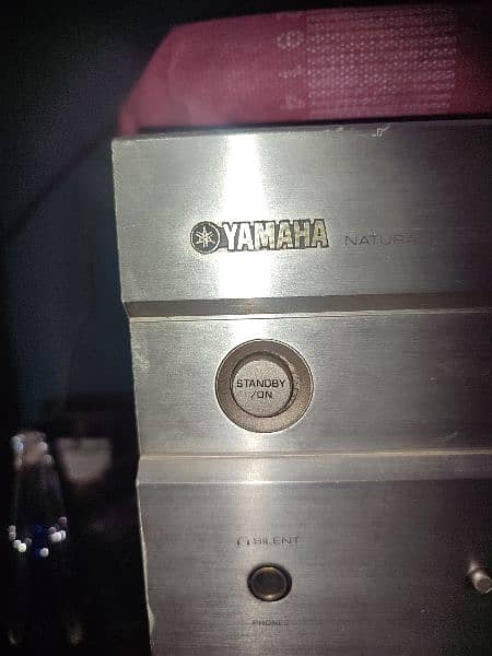 Yamaha Av amplifier and Technic speakers and Kenwood Ecoliazer 2