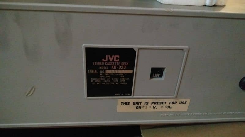 old antique tape recorder and Amplifer of JVC company 11