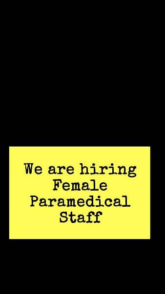 Hiring Female Staff 0