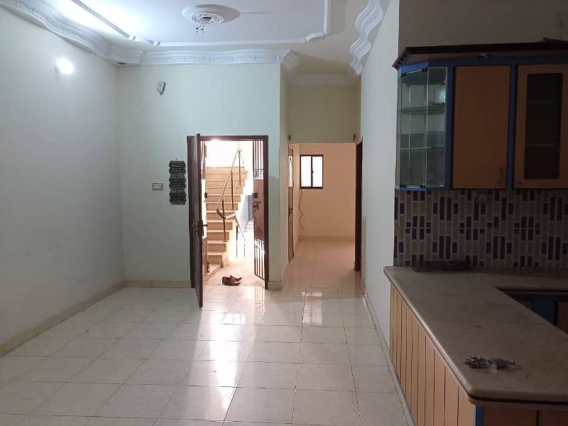 3 bed lounge ground floor portion for rent nazimabad 3 9