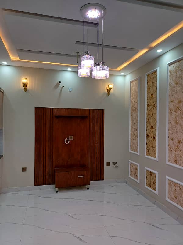 5 Marla Brand New Luxury Spanish House available For Sale In khayaban -e-Amin Society Prime Location Near Ring Road lahore or UOL University, Abdul Sattar Eidi Road MotorwayM2, Shaukat Khanum Hospital 9