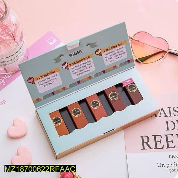 Kaxier mini lipstick Palette Pack of 5. 0