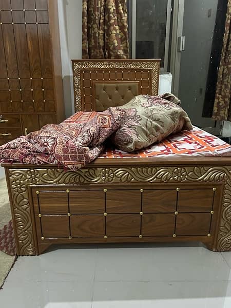 Single Bed set with beautiful Wardrobe/Cupboard 1