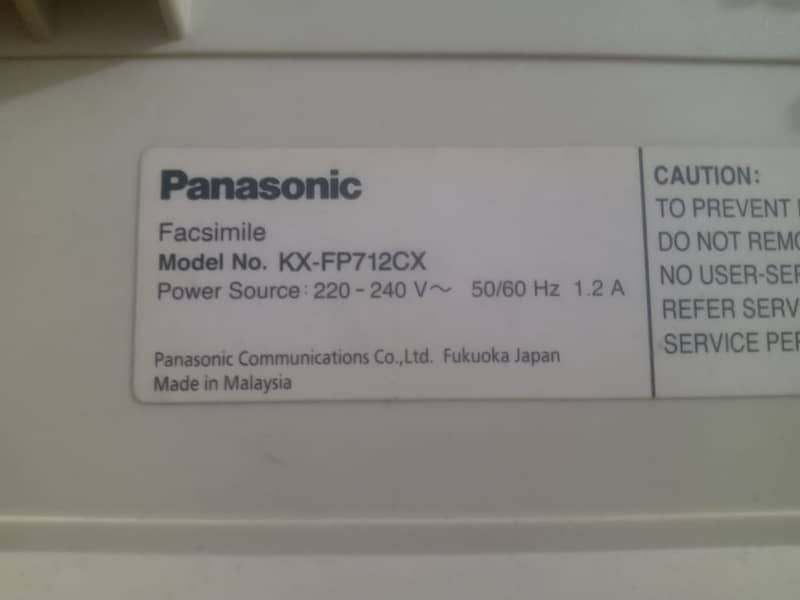 FAX MACHINE PANASONIC KX FP 712 1
