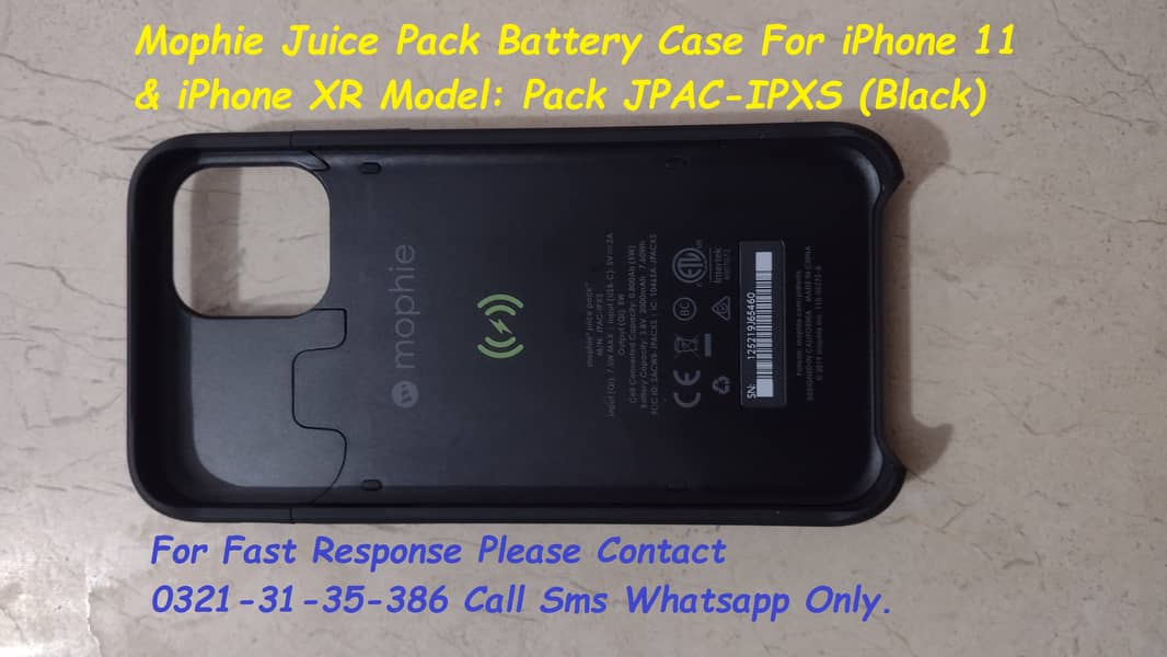 mophie pack battery case for iphone 11 & iphone xr 4