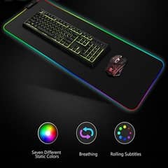 Rgb Gaming Mouse Pad With Rgb Lights
