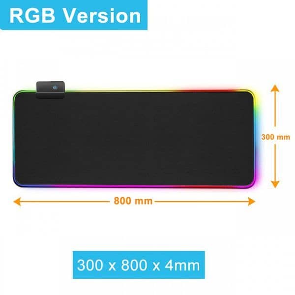 Rgb Gaming Mouse Pad With Rgb Lights 4