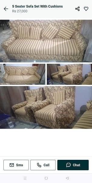 5 seater sofa set 10/10 condition 0