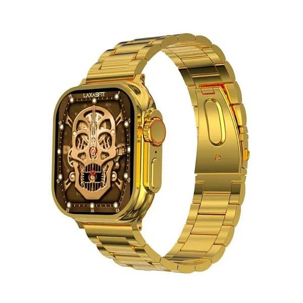 S9 Ultra Smart watch golden strap 1